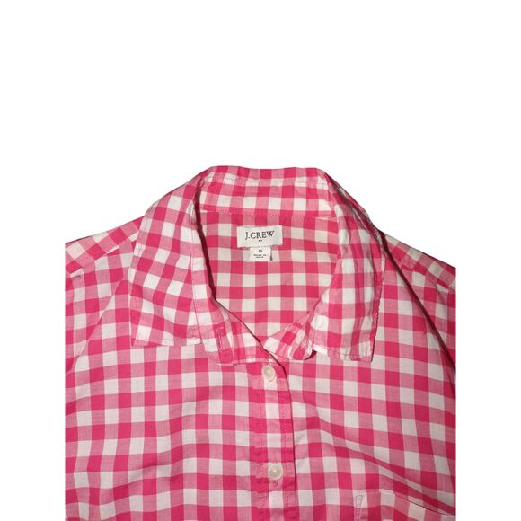 J. Crew Shirt Women's Small Sweet Fuschia Long Sleeve Westerncore Button Down - Picture 3 of 5